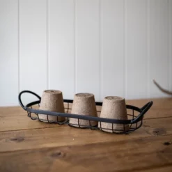 Oblong Black Metal Basket - Foreside Home & Garden -Eco Haven Store GUEST 442f98fe 320c 46f4 920a 076064345e13