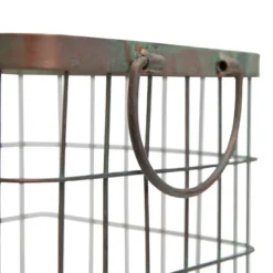 Patina Metal Basket - Foreside Home & Garden 13 Patina Metal Basket - Foreside Home & Garden -Eco Haven Store GUEST 446a45f0 32d4 465e b437 05dadc514f30