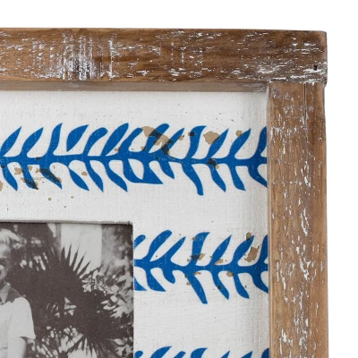 Blue Print 5X7 Wood Photo Frame - Foreside Home & Garden 7 Blue Print 5X7 Wood Photo Frame - Foreside Home & Garden - Image 5