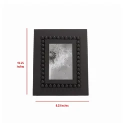 Black 4 X 6 Inch Wood Bead Decorative Wood Picture Frame - Foreside Home & Garden 9 Black 4 X 6 Inch Wood Bead Decorative Wood Picture Frame - Foreside Home & Garden -Eco Haven Store GUEST 4e3163a7 2dfc 4df5 a70b 20af4ae1363c