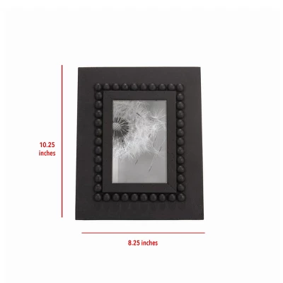 Black 4 X 6 Inch Wood Bead Decorative Wood Picture Frame - Foreside Home & Garden 6 Black 4 X 6 Inch Wood Bead Decorative Wood Picture Frame - Foreside Home & Garden - Image 4