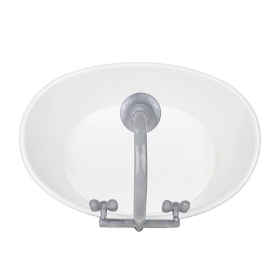 Antique Bathtub Planter Gray Metal - Foreside Home & Garden 7 Antique Bathtub Planter Gray Metal - Foreside Home & Garden - Image 5