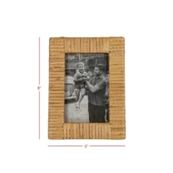 4X6 Inch Wrapped Rattan Picture Frame With MDF & Glass By Foreside Home & Garden 11 4X6 Inch Wrapped Rattan Picture Frame With MDF & Glass By Foreside Home & Garden -Eco Haven Store GUEST 51ace19f 9b39 47ba 80eb ef62f744c870