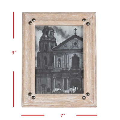 5x7 Inches Natural Wood & Glass Photo Frame - Foreside Home & Garden 7 5x7 Inches Natural Wood & Glass Photo Frame - Foreside Home & Garden - Image 5