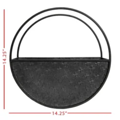 Round Black Metal Wall Planter - Foreside Home & Garden -Eco Haven Store GUEST 5526e51b 7014 401f b774 34e238419aa8