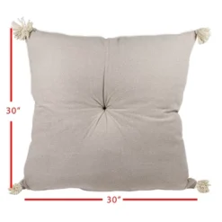 Taupe 30X30 Hand Woven Filled Oversized Pillow - Foreside Home & Garden 10 Taupe 30X30 Hand Woven Filled Oversized Pillow - Foreside Home & Garden -Eco Haven Store GUEST 5b0c1df6 e80a 48d0 89ce 6e9836ddebb0