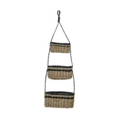3-Tiered Hanging Basket Black Seagrass & Rope By Foreside Home & Garden 10 3-Tiered Hanging Basket Black Seagrass & Rope By Foreside Home & Garden -Eco Haven Store GUEST 5c7a9ce8 2d06 418c b398 6c23cf37ffbc