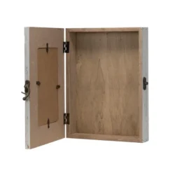 White 4 X 6 Inch Decorative Distressed Wood Shadow Box Picture Frame - Foreside Home & Garden -Eco Haven Store GUEST 5dff0ed4 dcd0 48df bdad e0f04dc923b2