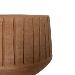Routed Stripe Terracotta Planter By Foreside Home & Garden 8 Routed Stripe Terracotta Planter By Foreside Home & Garden -Eco Haven Store GUEST 5e7b345f 56ea 4ab5 8938 ae031a669fba