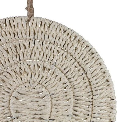 Harmony Arch Hanging Accent Seagrass & Raffia - Foreside Home & Garden 5 Harmony Arch Hanging Accent Seagrass & Raffia - Foreside Home & Garden - Image 3
