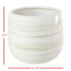White Swirl Stoneware Planter - Foreside Home & Garden 9 White Swirl Stoneware Planter - Foreside Home & Garden -Eco Haven Store GUEST 5fa42abe 3e47 42ff 976f 959fbdd2566e