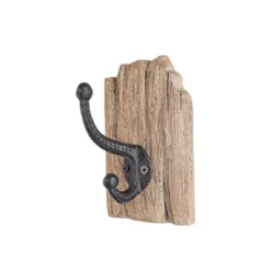 Rustic Wall Hook Natural Wood & Metal By Foreside Home & Garden -Eco Haven Store GUEST 60971d92 3f51 417a a4ae e67bdf862408