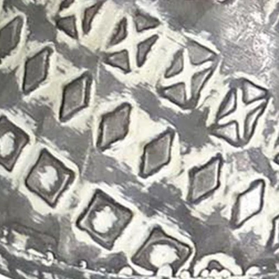 Set Of 2 Rustic Whitewashed Pattern Galvanized Metal Decorative Storage Baskets With Faux Leather Handles - Foreside Home And Garden 9 Set Of 2 Rustic Whitewashed Pattern Galvanized Metal Decorative Storage Baskets With Faux Leather Handles - Foreside Home And Garden - Image 7