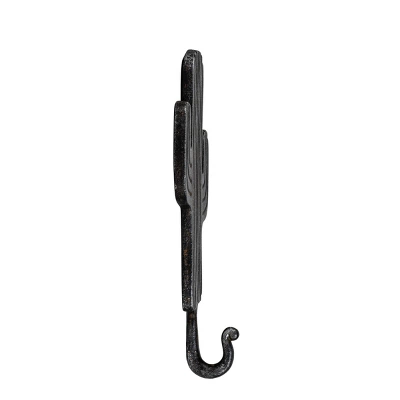 Cactus Wall Hook Black Cast Iron By Foreside Home & Garden 4 Cactus Wall Hook Black Cast Iron By Foreside Home & Garden - Image 2