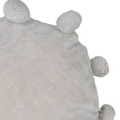 Gray With Pom Poms 16X16 Hand Woven Filled Round Pillow - Foreside Home & Garden 7 Gray With Pom Poms 16X16 Hand Woven Filled Round Pillow - Foreside Home & Garden -Eco Haven Store GUEST 6158564f 1a80 4ad7 a2db cfbe22ad939b