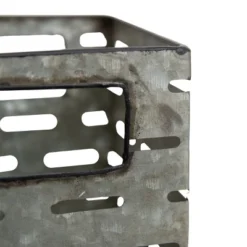 Flower Tin Galvanized Metal Planter - Foreside Home & Garden -Eco Haven Store GUEST 632180a5 caa3 45eb a062 84c228e83a20