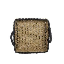 Black Trim Woven Seagrass & Rope Tray By Foreside Home & Garden 10 Black Trim Woven Seagrass & Rope Tray By Foreside Home & Garden -Eco Haven Store GUEST 63d30530 df6c 4fcb bc7f e43233660820