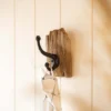 Rustic Wall Hook Natural Wood & Metal By Foreside Home & Garden