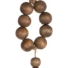 Natural Wood & Jute Beaded Tassel - Foreside Home & Garden