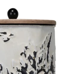 Set Of 3 Cream And Gray Floral Metal Decorative Storage Canisters - Foreside Home & Garden 13 Set Of 3 Cream And Gray Floral Metal Decorative Storage Canisters - Foreside Home & Garden -Eco Haven Store GUEST 650257c7 31d4 4b59 b9b2 17adfb851bec