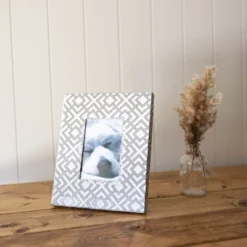 4x6 Inches Gray Metal & Glass Photo Frame - Foreside Home & Garden -Eco Haven Store GUEST 66d738df bb6a 44c8 b5b5 20b35848108d