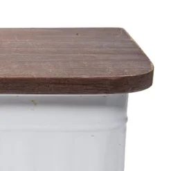 Set Of 2 Distressed White Metal And Wood Hanging Wall Shelves - Foreside Home & Garden 11 Set Of 2 Distressed White Metal And Wood Hanging Wall Shelves - Foreside Home & Garden -Eco Haven Store GUEST 6970fe03 04d3 41d8 869d 8824032d5f2c