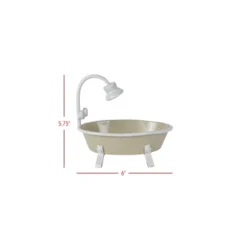 Antique Bathtub Mini Planter Tan Metal By Foreside Home & Garden -Eco Haven Store GUEST 698485e2 0498 4998 9404 622e43eeb64a