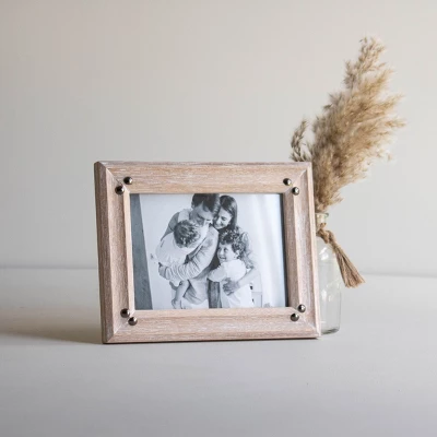 5x7 Inches Natural Wood & Glass Photo Frame - Foreside Home & Garden 8 5x7 Inches Natural Wood & Glass Photo Frame - Foreside Home & Garden - Image 6