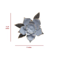 11 X 11.25 Inch Blue Metal Layered Flower Wall Décor - Foreside Home & Garden 11 11 X 11.25 Inch Blue Metal Layered Flower Wall Décor - Foreside Home & Garden -Eco Haven Store GUEST 6b3e05e2 e023 499e 8715 74995c597c47