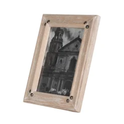 5x7 Inches Natural Wood & Glass Photo Frame - Foreside Home & Garden