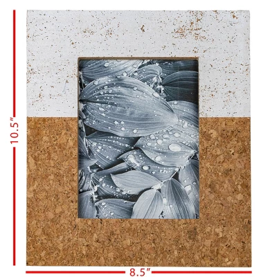 Color Block 5X7 Photo Frame White MDF, Cork & Glass - Foreside Home & Garden 8 Color Block 5X7 Photo Frame White MDF, Cork & Glass - Foreside Home & Garden - Image 6