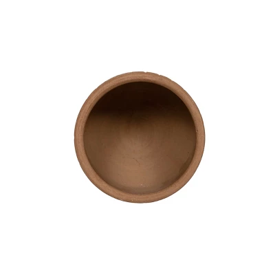 Routed Stripe Terracotta Planter By Foreside Home & Garden 4 Routed Stripe Terracotta Planter By Foreside Home & Garden - Image 2