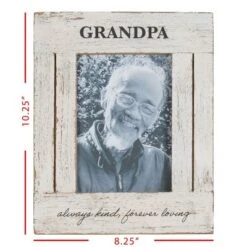 5x7 Inches Grandpa Always White Wood & Glass Photo Frame - Foreside Home & Garden 13 5x7 Inches Grandpa Always White Wood & Glass Photo Frame - Foreside Home & Garden -Eco Haven Store GUEST 6f142def c665 4cd1 9fbd ae8a2e63a2a8