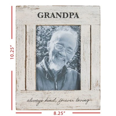 5x7 Inches Grandpa Always White Wood & Glass Photo Frame - Foreside Home & Garden 7 5x7 Inches Grandpa Always White Wood & Glass Photo Frame - Foreside Home & Garden - Image 5