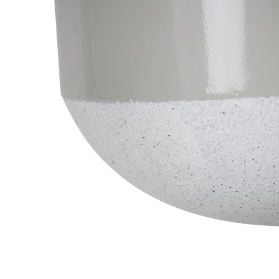 Gray Metal, Rope & Wood Large Hanging Planter - Foreside Home & Garden 3 Gray Metal, Rope & Wood Large Hanging Planter - Foreside Home & Garden