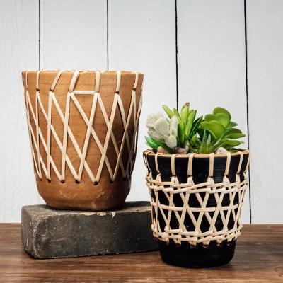 Rattan Woven Planter - Foreside Home And Garden 8 Rattan Woven Planter - Foreside Home And Garden - Image 6