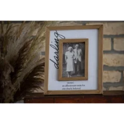 Antique White Canvas 4x6 Inch "Darling" Wood Decorative Picture Frame - Foreside Home & Garden 13 Antique White Canvas 4x6 Inch "Darling" Wood Decorative Picture Frame - Foreside Home & Garden -Eco Haven Store GUEST 70fd6c35 2170 4325 9f71 c270e015c11a