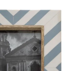 5x7 Inches Blue Wood, Resin & Glass Photo Frame - Foreside Home & Garden -Eco Haven Store GUEST 71ef3b99 f3f8 4ddc a242 371ea87b6844