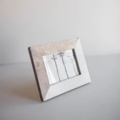 5x7 Inches White Wood, Resin & Glass Photo Frame - Foreside Home & Garden -Eco Haven Store GUEST 73243b20 16b7 4829 90ad fed1cebc8e20