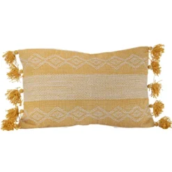 Diamond Pattern Hand Woven 14x22" Outdoor Decorative Throw Pillow With Hand Tied Tassels - Foreside Home & Garden 14 Diamond Pattern Hand Woven 14x22" Outdoor Decorative Throw Pillow With Hand Tied Tassels - Foreside Home & Garden -Eco Haven Store GUEST 779a0561 9f1f 4101 af66 03028a31894e