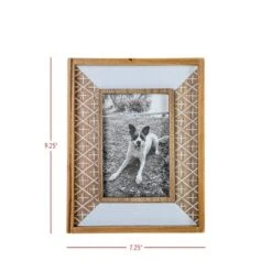 4X6 Inch Cross Pattern Picture Frame White MDF, Wood & Glass By Foreside Home & Garden 11 4X6 Inch Cross Pattern Picture Frame White MDF, Wood & Glass By Foreside Home & Garden -Eco Haven Store GUEST 78bdceef fbc9 42b3 8bbc bac523bd56fb