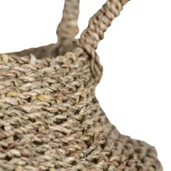White Rope & Seagrass Belly Basket - Foreside Home & Garden -Eco Haven Store GUEST 7953e21f 6969 4b82 acc8 a462a0fa8424