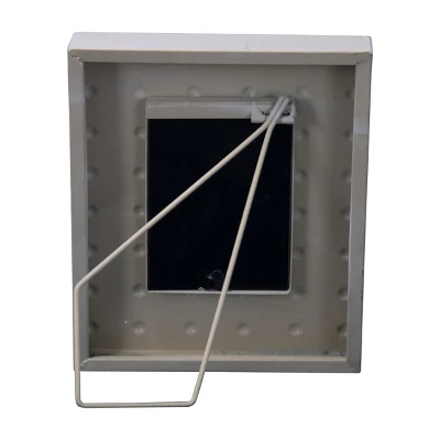 Cream Bubble Pattern 4x6 Inch Enamel Metal Decorative Picture Frame - Foreside Home & Garden 5 Cream Bubble Pattern 4x6 Inch Enamel Metal Decorative Picture Frame - Foreside Home & Garden - Image 3