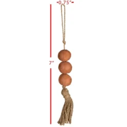Beaded Terracotta & Jute Tassel - Foreside Home & Garden 7 Beaded Terracotta & Jute Tassel - Foreside Home & Garden -Eco Haven Store GUEST 7a0dac92 f384 4453 b23e dc3a0cc32cbf