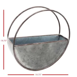 Round Metal Wall Planter - Foreside Home & Garden 14 Round Metal Wall Planter - Foreside Home & Garden -Eco Haven Store GUEST 7a12a573 d02a 4e75 8499 3e07dab78014