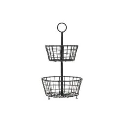 Metal Two Tier Decorative Storage Basket - Foreside Home & Garden -Eco Haven Store GUEST 7c5a4a1f 9b5d 4421 bb3b 63a076f57405