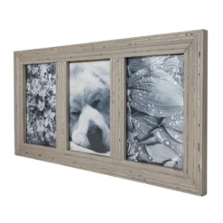 Distressed 4X6 Three Photo Frame Gray Wood, MDF & Glass - Foreside Home & Garden 12 Distressed 4X6 Three Photo Frame Gray Wood, MDF & Glass - Foreside Home & Garden -Eco Haven Store GUEST 7fc111a7 036d 4b1d 9df5 fc0c93934b90