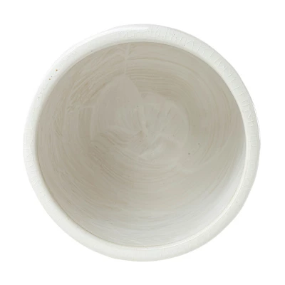 White Swirl Stoneware Planter - Foreside Home & Garden 4 White Swirl Stoneware Planter - Foreside Home & Garden - Image 2