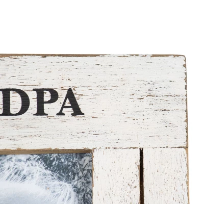 5x7 Inches Grandpa Always White Wood & Glass Photo Frame - Foreside Home & Garden 6 5x7 Inches Grandpa Always White Wood & Glass Photo Frame - Foreside Home & Garden - Image 4