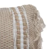 18x18 Inches Hand Woven Natural Jute & Cotton With Polyester Fill Pillow - Foreside Home & Garden